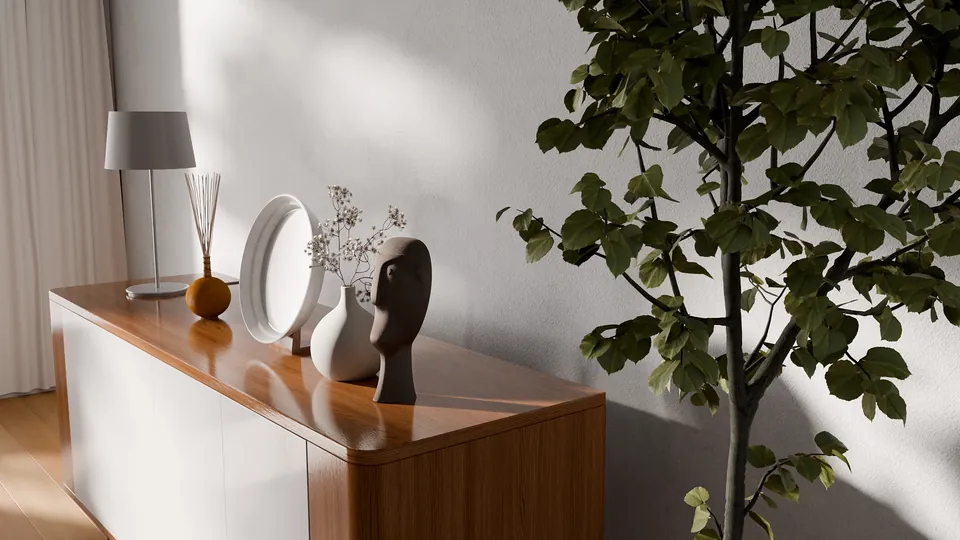 Cabinet & Living Room Props - view 2