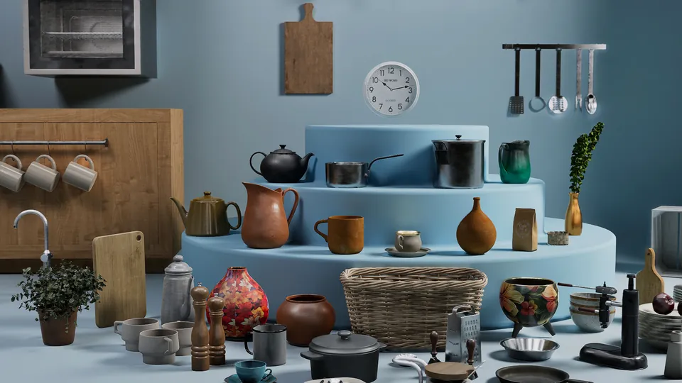 Kitchen Pack - 3D asset pack for Unreal Engine 5