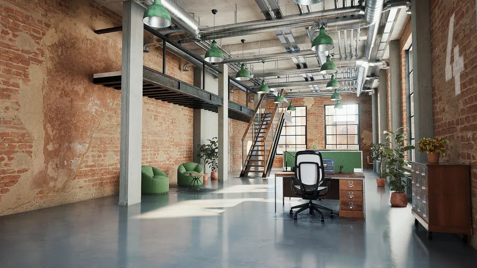 Loft Office - 3D scene for Unreal Engine 5