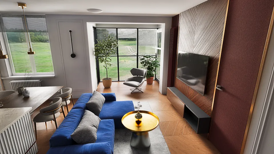 Modern Apartment - 3D scene for Unreal Engine 5