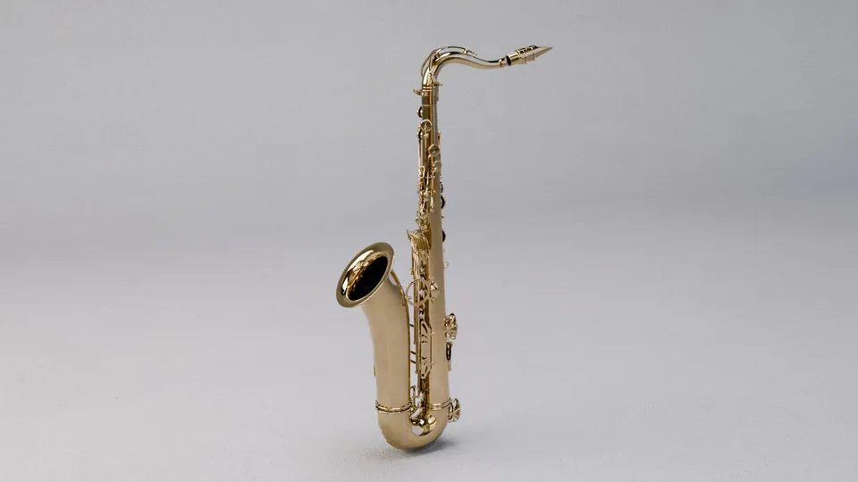 Saxophone - 3D model for Blender