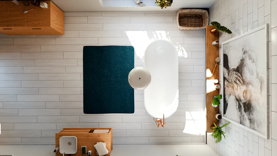 White Bathroom - view 3